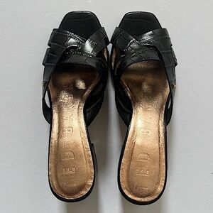 Ted Baker London Platform Slip on Black Heels Size 37
